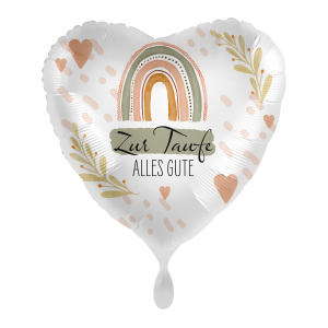 Folienballon "Zur Taufe " Natural Rainbow