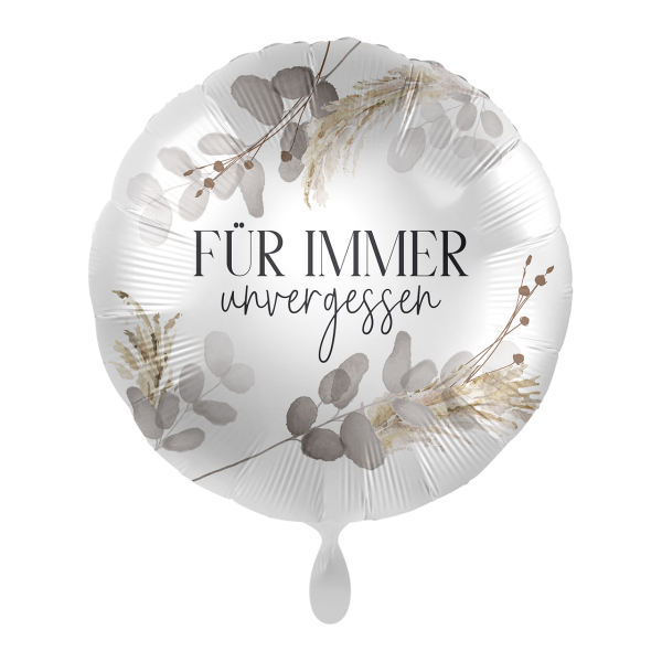 Folienballon -FÜR IMMER unvergessen- 43 cm