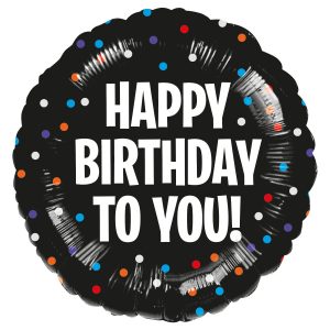 Standard Silk Lustre Star HBD Folienballon 43 cm