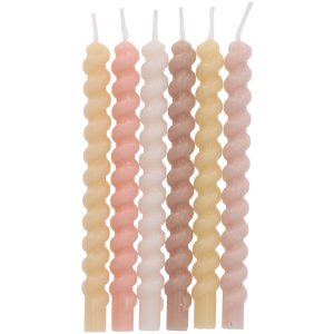 8714572241984 Kerzen Twister Pale Pastel - 10 cm - 12 Stück