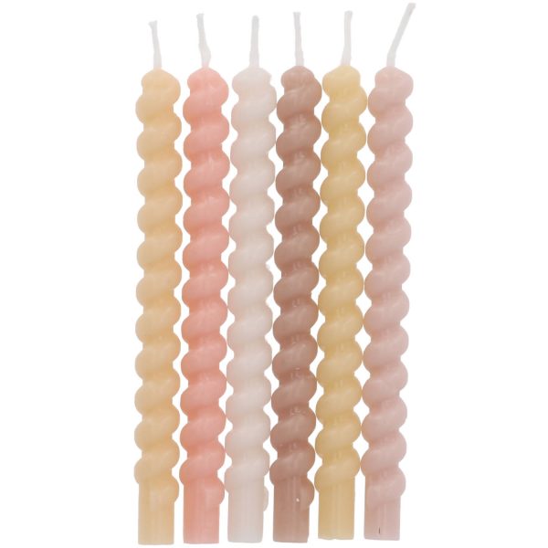 8714572241984 Kerzen Twister Pale Pastel - 10 cm - 12 Stück