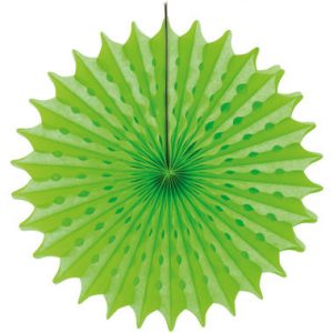 Wabenfächerdeko Neongrün - 45 cm