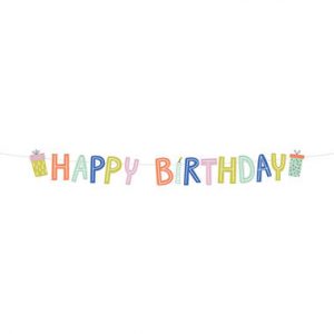 Buchstabengirlande Happy Birthday Party Green - 1,5 Meter