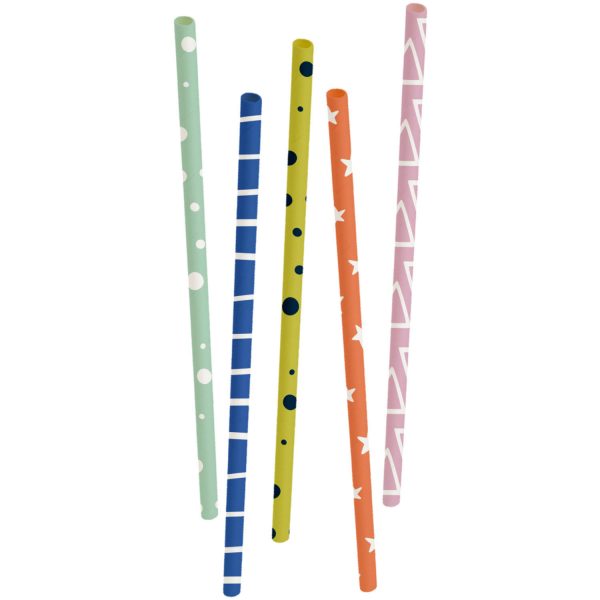 Strohhalme Papier FSC 20cm - 20 Stück