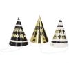 8714572637527 Partyhütchen - BlackGold HNY - 10 cm - 6 Stück