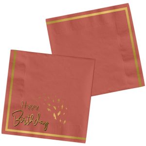 Servietten Golden Dusk 33x33cm - 20 Stück