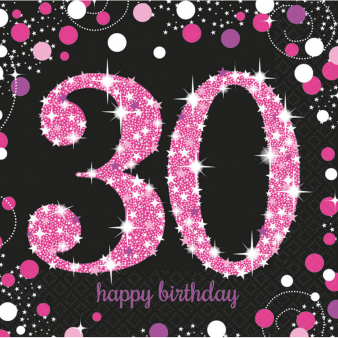 Servietten 30 Sparkling Celebration Pink