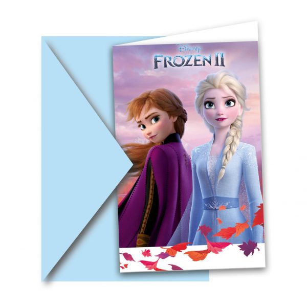 6 Einladungen Frozen 2
