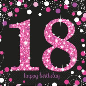 Servietten 18 Sparkling Celebration Pink