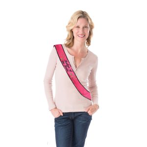 Pailettenschärpe Mutter der Braut Hen Night
