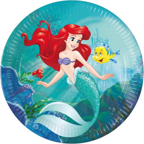 8 Disney Princess Ariel Pappteller 23cm