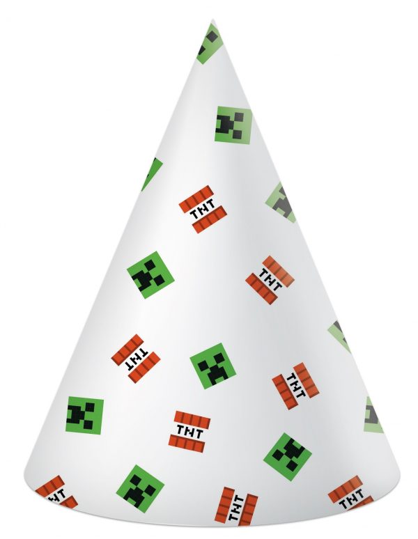 6 Minecraft Papierhüte