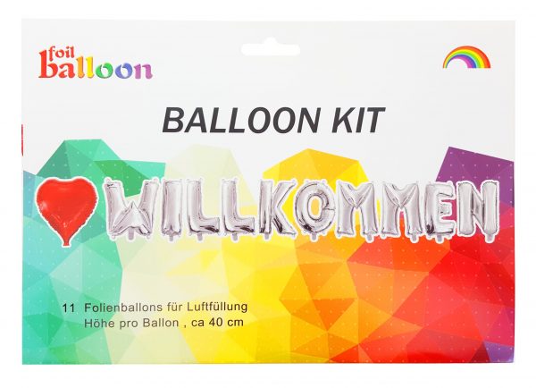 Schriftzug "WILLKOMMEN" inkl. Herz