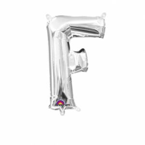 Folienballon Air-Filled "F" silber