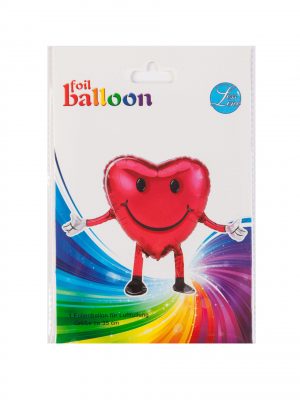 Folienballon Air-Filled Herz Smile rot 35cm