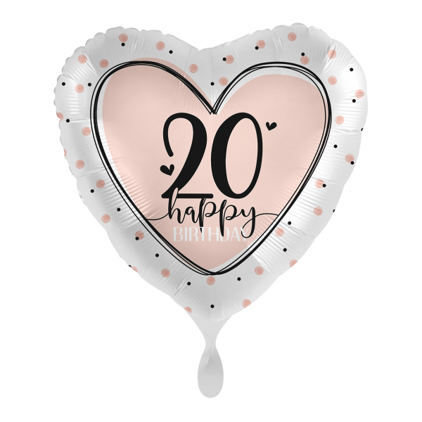 Artikelbild_70483-ENG_600x600@2x Folienballon "Lovely Birthday 20" - 43cm