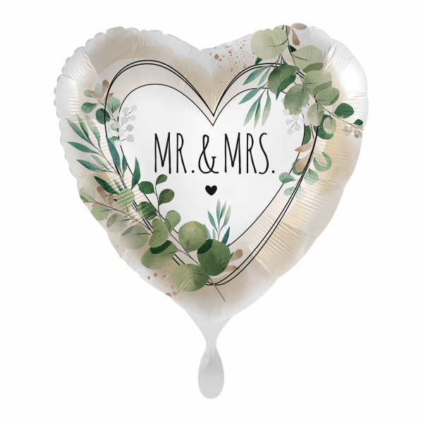 Folienballon Mr. & Mrs. Natural - 43cm