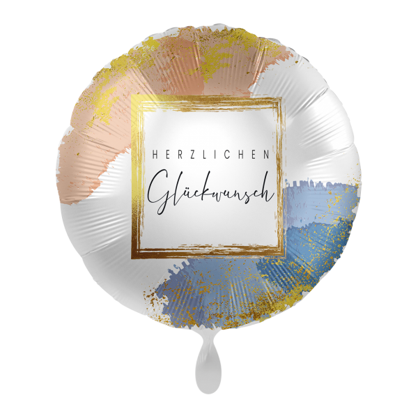 Artikelbild_81033-GER_600x600@2x Folienballon "Golden Birthday Frame" 43cm