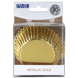 PME Backförmchen Metallic Gold 30 Stück