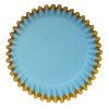 PME folienbeschichtete Backförmchen Blau mit Goldverzierung