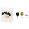 KIT für Ballongirlande 2 Meter schwarz/gold
