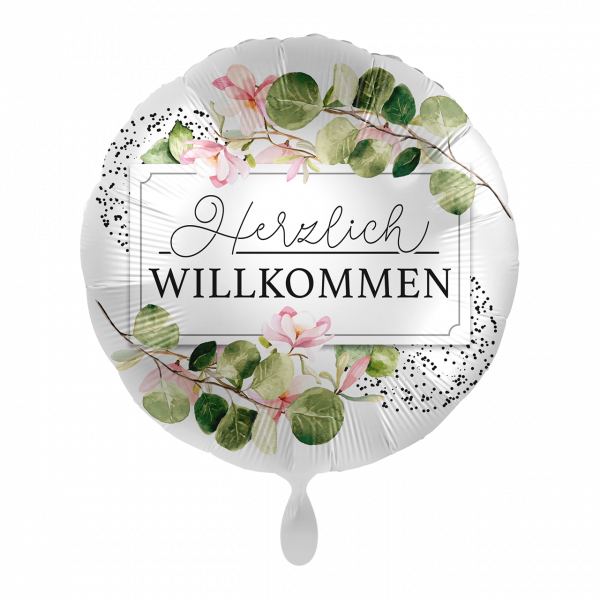 Folienballon Welcome Greenery 43cm