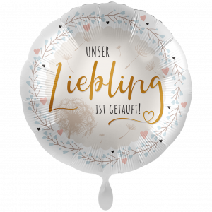 Folienballon "Taufe Liebling" 43cm