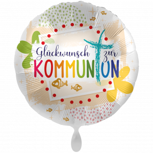 Folienballon Glückwunsch Kommunion 43cm