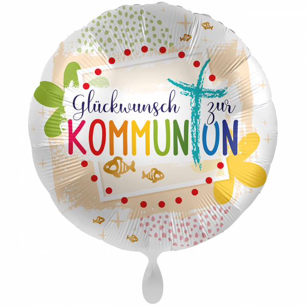 Folienballon Glückwunsch Kommunion 43cm