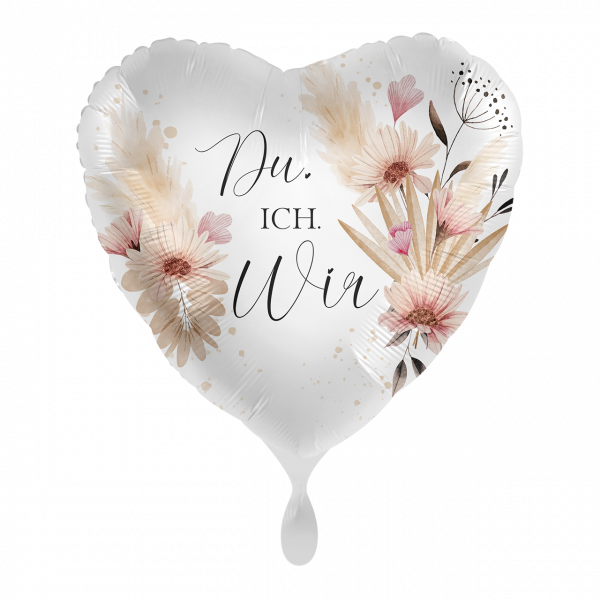 Folienballon " Du ICH Wir " 43cm