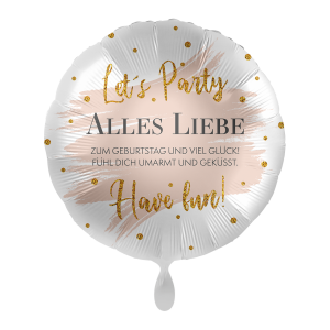 Folienballon "Alles Liebe" Summer Glow