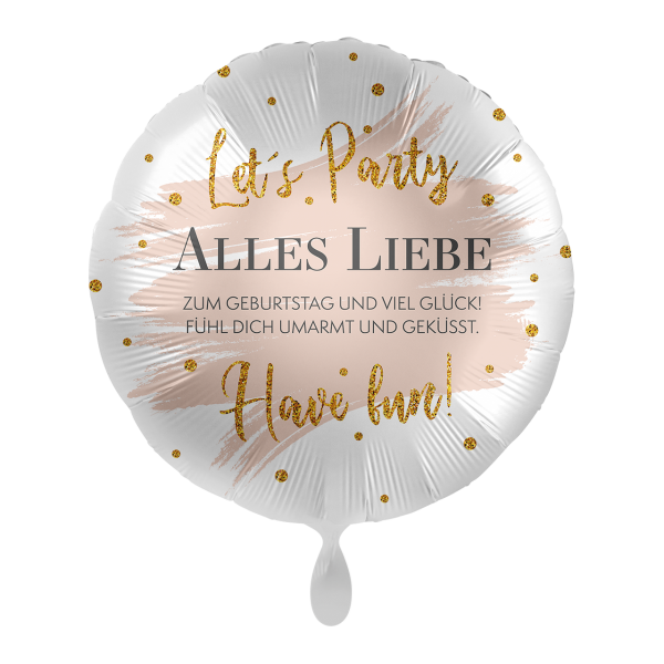 Folienballon "Alles Liebe" Summer Glow