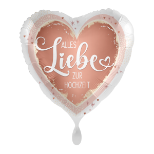 Folienballon Alles Liebe zur Hochzeit 43cm