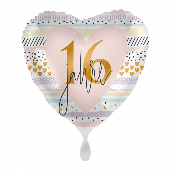Folienballon "16 Jahre " 43cm