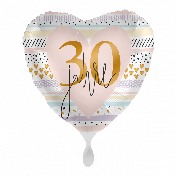 Folienballon 30 Jahre - 45cm