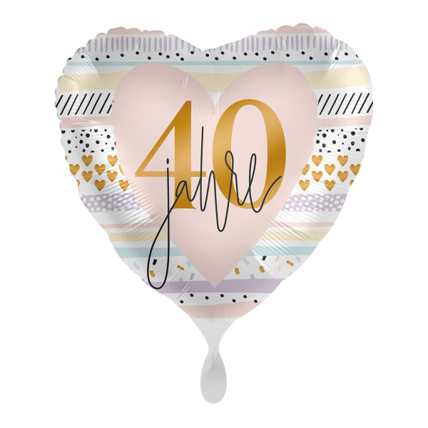 Folienballon 40 Jahre - 45cm
