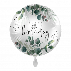 Bild_1_81031-ENG Folienballon "Happy Birthday" Green Magic Wishes- 43cm