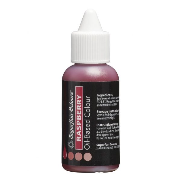 Sugarflair Farbe auf Ölbasis - Himbeere 30 ml
