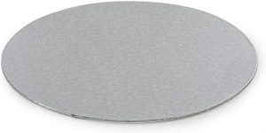 Decora Cake Board /Tortenplatte Rund/silber ø 16 / 3mm