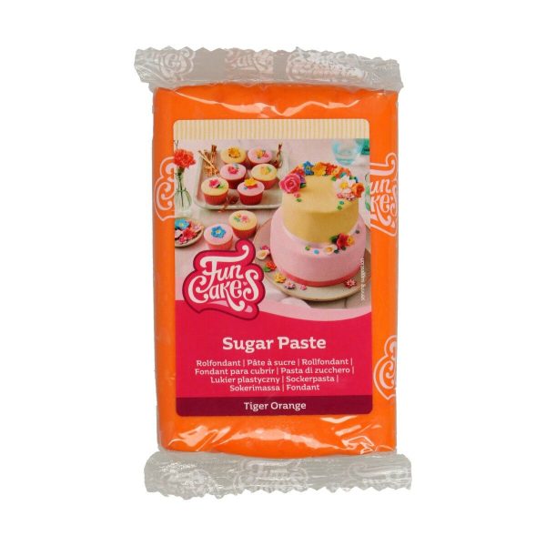 FunCakes Fondant 250g - Tiger Orange
