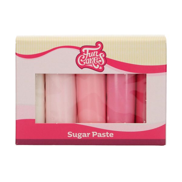 Funcakes Fondant Multipack Pink Colour Palette