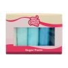 FunCakes Fondant Multipack Blue Colour Palette 5x100g