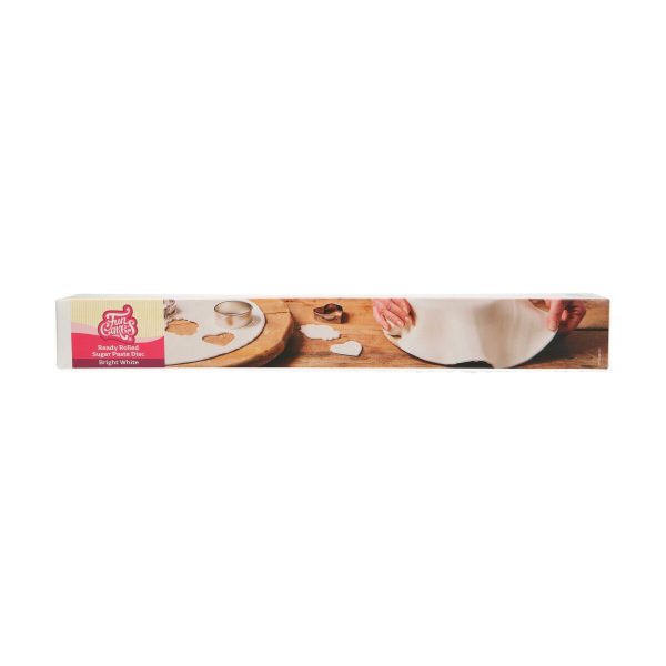 FunCakes Ausgerollte Rollfondant Disc Weiß -Bright White-
