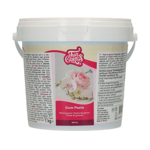FunCakes Blütenpaste Weiß 1kg