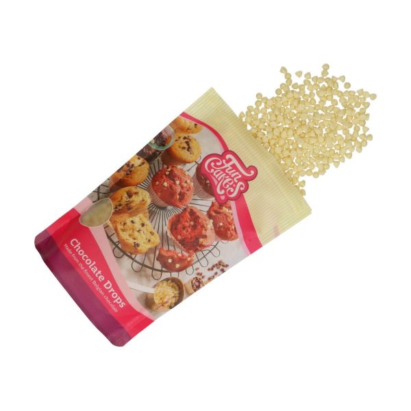 FunCakes Schokolade - Drops Weisse Schokolade 350g
