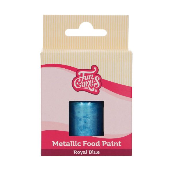 FunCakes FunColours Metallic Food Paint Royal Blue 30ml