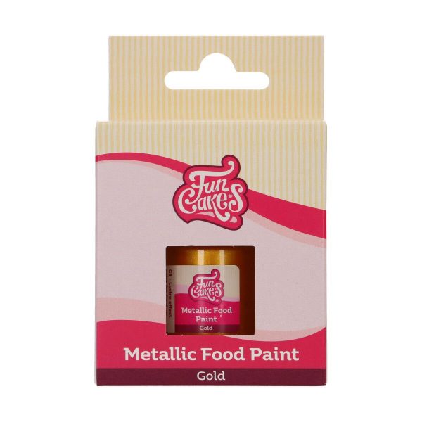 FunCakes FunColours Metallic Food Paint Gold 30ml