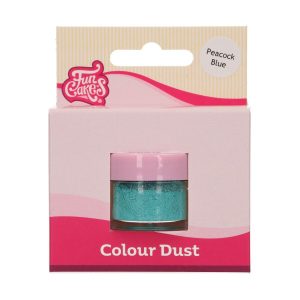 FunCakes Farbglanz Lebensmittelfarbe/ Pulver Peacock Blau