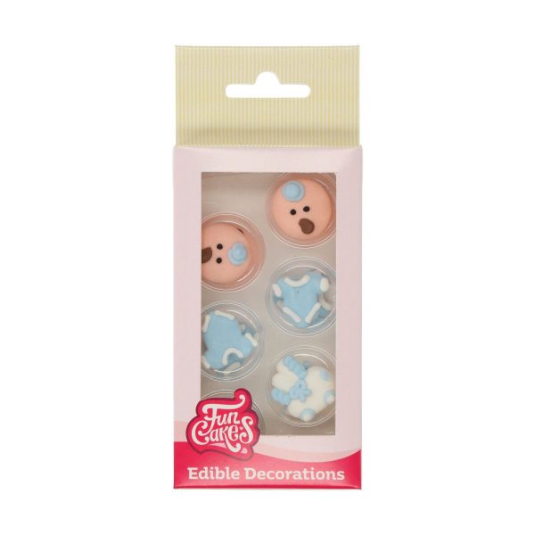 FunCakes Zucker Dekoration Baby Boy Set/8
