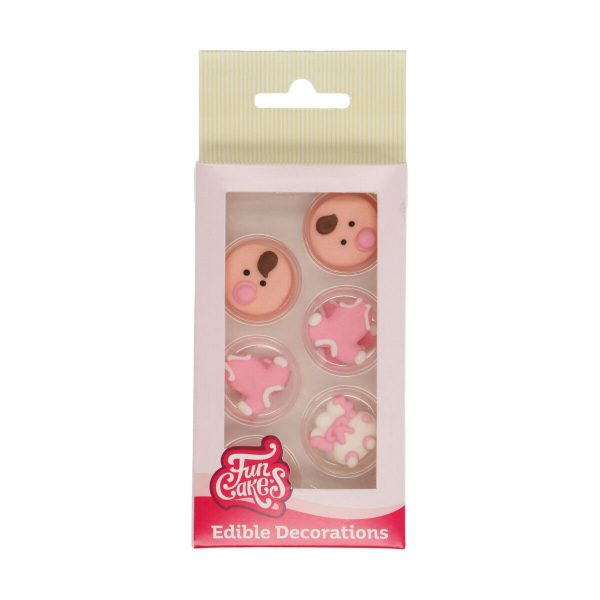 FunCakes Zucker Dekoration Baby Girl Set/8